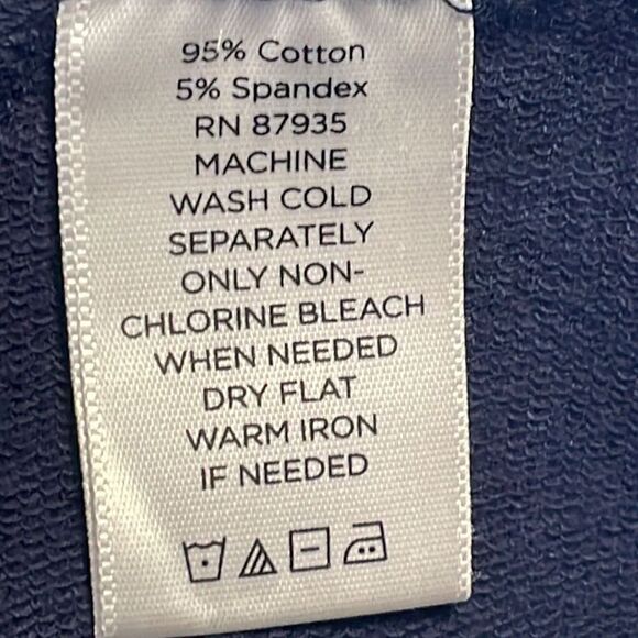 Susan Graver Weekend QVC navy soft knit seamed cropped pants size Small - Picture 7 of 8